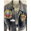 Image 2 : Vintage Airforce Military Style Leather Bomber Jacket