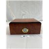 Image 1 : Vintage Burled Wood Humidor Box, Missing Dial Pieces