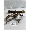 Image 1 : Vintage Pair Of Spurs And Belt