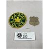 Image 1 : Vintage Yukon Territorial Game Guardian Wallet Badge Plus Matsqui Police Patch