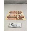 Image 1 : 2 Uncirculated 1986 Canadian $2 Bank Notes