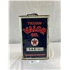 Image 2 : Vintage Texaco Valor Motor Oil Can, 2 Imperial Gallons, 8"x13"x5"