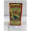 Image 1 : Vintage James Weir Co. LTD., Canada, 1 Imperial Gallon Hippo Oil Can, 6 3/8"x12"x4 1/4", Amazing Gra