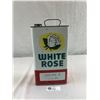 Image 1 : Vintage White Rose Motor Oil Can, 1 Imperial Gallon, Canad+B350:B375ian Oil Companies LTD, Nice Cond