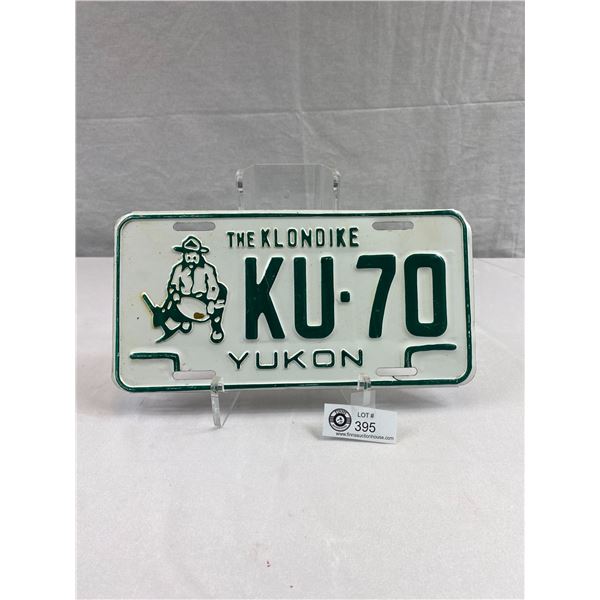 The Klondike Yukon License Plate, Never Mounted, Great Shape