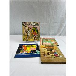 Nice Lot Of 4 Vintage Children's Books, Pinocchio, Etc.
