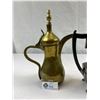 Image 2 : Nice Silver Plate Coffee Pot And Turkish Brass Coffee Pot