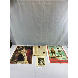 2 Vintage Coca-Cola Folded Posters With Playbill For The South Pacific, Etc.