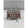 Image 1 : 1952 BC Commercial License Plate