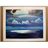 Image 1 : North Shore Lake Superior By Lawren Harris Group Of Seven Member With COA, 24"x20"