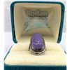 Image 2 : Large lavendar genuine chrysoprase ring