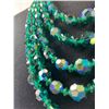 Image 3 : Vintage 5 Strand Czech Crystal Bead Necklace
