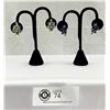 Image 2 : 2 Sets of Rhinestone Screwback Earrings