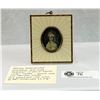 Image 2 : Antique Hand Painted Miniaure of A Lady Portrait