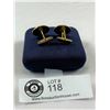 Image 2 : Elegant Set of Gold Plated Cufflinks
