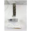 Image 1 : Adorna Sterling and Rhinestone Bracelet w Safety Chain