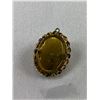 Image 3 : Beautiful 10K Gold Filled Cameo Locket Carved Shell