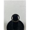 Image 2 : 10kt Gold Sapphire Circle Eternity Pendant