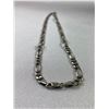 Image 2 : Beautiful .925 Sterling 20" Figaro Necklace 6 mm 22.69 grams