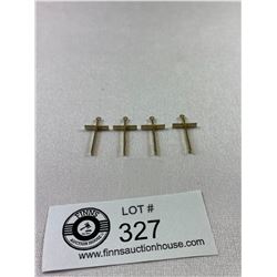 Lot of 4 New Old Stock 12K Gold Filled Crosses