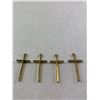 Image 2 : Lot of 4 New Old Stock 12K Gold Filled Crosses