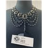 Image 1 : A Fabulous Signed Butler Black Cystal Necklace