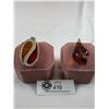 Image 2 : 2 Nice Amber(?) Pendants. Large Size