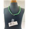 Image 2 : 1920's Jade Look Graduated Glass Bead Necklace