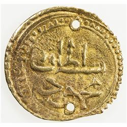 ALGIERS: Mahmud II, 1808-1839, AV 1/4 sultani (0.73g), Jaza'ir, AH1240. VF
