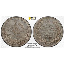 EGYPT: Abdul Hamid II, 1876-1909, AR 2 qirsh, Misr, AH1293 year 17. PCGS MS64