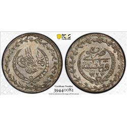 TURKEY: Mahmud II, 1808-1839, AR 10 para (onluk), Kostantiniye, AH1223 year 30. PCGS MS62