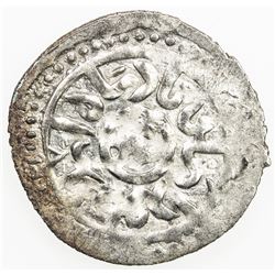 GOLDEN HORDE: Toda Mangu, 1280-1287, AR yarmaq (1.65g), Qrim, AH683. EF