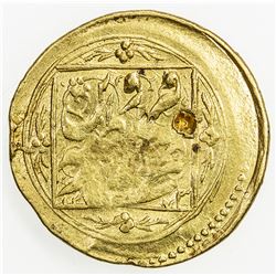 QAJAR: Nasir al-Din Shah, 1848-1896, AV toman (3.41g), Qazwin, AH1273, VF