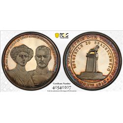 BRUNSWICK-WOLFENBUTTEL: Ernst August, 1913-1918, AR medal, 1913. PCGS SP66