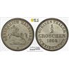 Image 1 : HANOVER: Georg V, 1851-1866, AR 1/2 groschen, 1864. PCGS MS66
