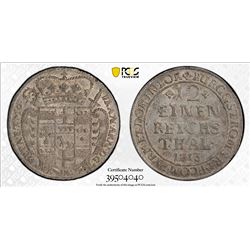 PADERBORN: Franz Arnold von Metternich, 1704-1718, AR 1/12 thaler, Neuhaus, 1713. PCGS MS62
