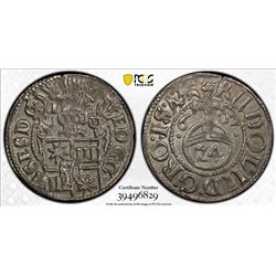 SCHLESWIG-HOLSTEIN-SCHAUENBURG: Ernst III, 1601-1622, AR groschen, Altona, 1602. PCGS MS63
