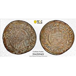 HUNGARY: Louis II, 1516-1526, AR denar, Kremnitz, 1520. PCGS MS64