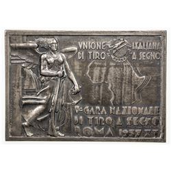 ITALY: AR plaque (44.67g), 1937. AU