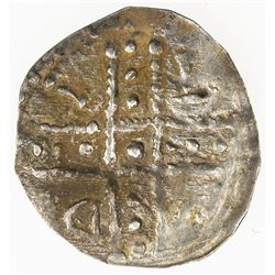 POLAND: Boleslaus I, the Tall, 1163-1201, AR denar (0.23g), Breslau (Wroclaw). VF