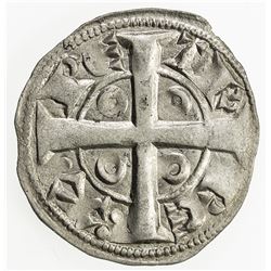 BARCELONA: Pedro I, 1196-1213, AR dinero, Barcelona. EF