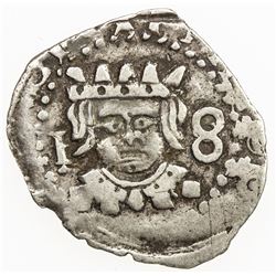 SPAIN: Felipe IV, 1621-1665, AR real, Valencia, 1641. VF