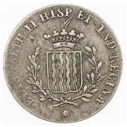 SPAIN: Isabel II, 1833-1868, AR medal (2.71g), 1833, proclamation medal, VF-EF