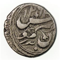 CHINA: SINKIANG: Anonymous, ca. 1877-1880s, AR 1/2 miscal (1.69g), Kuche, AH1294//1294. VF