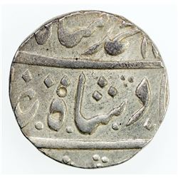 MUGHAL: Muhammad Shah, 1719-1748, AR rupee (11.38g), Muhammadabad Banaras, year 25. AU
