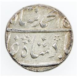 MUGHAL: Muhammad Shah, 1719-1748, AR rupee (11.63g), Murshidabad, AH115x year 29. AU