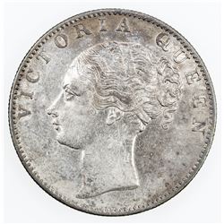 BRITISH INDIA: Victoria, Queen, 1837-1876, AR rupee, 1840(c). EF-AU