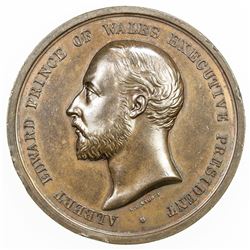 BRITISH INDIA: Victoria, Empress, 1876-1901, AE medal, 1886. AU