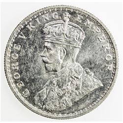 BRITISH INDIA: George V, 1910-1936, AR rupee, 1921(b), KM-524, UNC
