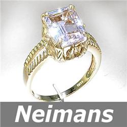 Gem Certified 1.25 ct Blue & White Sapphire Ring 14kt